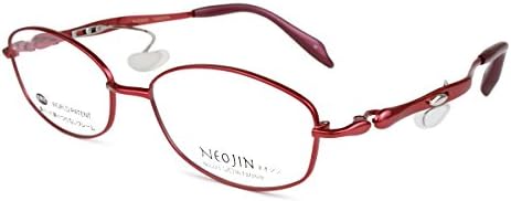 Nj2223 Nj 2223 ネオジン Neojin ねおじん 鼻パッドなし 鼻あてなし レディースモデル 日本製 チタン メガネ 鼻バッドのない 跡のつかない メガネ 眼鏡 めがね 52mm C10 Red レッド Tarunniketanpublicschool Com