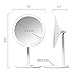 Amiro Lighted Makeup Mirror with Natural Daylight LED Lights, Adjustable Brightness, Rechargeable and Cordless, High Definition Countertop Vanity Mirror (No Magnification)