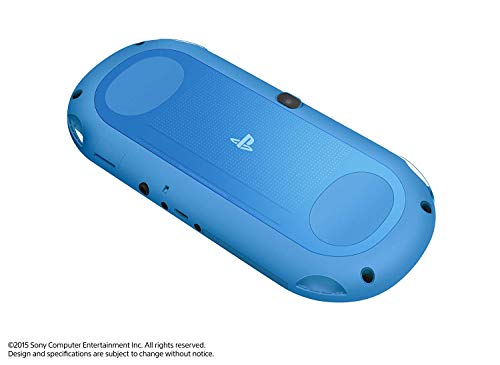 Sony Playstation Vita Wi-Fi 2000 Series with AC Adapter and Silicon Joystick Covers (Renewed) (Aqua Blue)