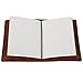 Refillable Leather Travelers Notebook - Passport Size Travel Journal with Lined Insert, 4 x 5.5 Inches, Dark Brown