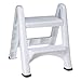 Rubbermaid Commercial Products Two-Step Folding Stepstool, White (300-Pound Load Capacity, 22-7/8-Inches x 21