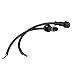 LEDJump Black 18AWG 4 Pin Waterproof Male Female Connector Cable RGB LED Strip with Rubber