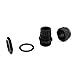 Cable Gland - Lokman 20 Pack PG11 Plastic Waterproof Adjustable 5-10mm Cable Glands Joints With Rubber Gaskets, Black (PG11)