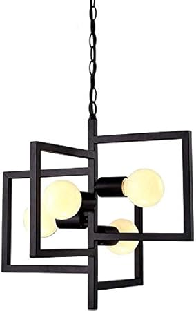 Wandleuchten 4-Leuchten Schmiedeeisen-Metallanhänger Licht kreative