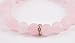 OKIKO Womens Chakra Bracelet Matte Rose Quartz Healing Power Boho Gemstone Charm Handmade Jewelry