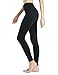 Tesla TM-XYP82-BLK_X-Large Fleece High-Waist Lined Leggings Tights Thermal Yoga Pants w Hidden Pocket Tummy Control XYP82
