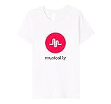 Kids 'musical.ly' T-Shirt (White - Fitted Cut) 12 White