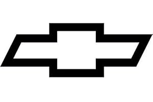 TPJD VENTURE Bowtie Shape 8" Wide Built Tough Chevy Logo Die Cut Decal - Black Color