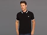 Fred Perry Men's Twin Tipped Polo Shirt-M3600, Black/Porcelain/Porcelain, Medium