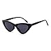 Jucoo Clout Goggles Cat Eye Sunglasses Vintage Mod Style Retro Black Small Cateye Sunglasses for Women