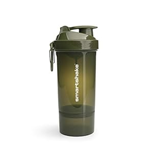 Smartshake Original 2GO One Bottle Shaker Cup with 800 ml Capacity, Army Green