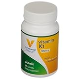 The Vitamin Shoppe Vitamin K1 100MCG, Supports Bone and Cardiovascular Health, Once Daily (100 Tablets)