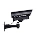 Masione 4 Pack Outdoor Fake/Dummy Security Camera with 30 Illuminating LED Light (Black) CCTV Surveillance