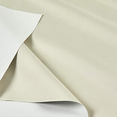Hanes Drapery Lining Blackout Eclipse Ivory, Fabric by the Yard