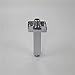 Weirun Straight Shower Arm with Flange Ceiling Mount,4 Inch Square Rain Shower Head Extension Arm Replacement,Shower Head Extension Pipe Chrome