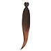 Braiding Hair,Yaki Texture Braiding Hair Pre Stretched, Braid Hair Extensions, Hot Water Setting Hair Braids(24''-7packs,1b/30)