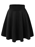 MBJ WB829 Womens Flirty Flare Skirt XL BLACK