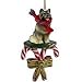 Keeshond Candy Cane Ornament