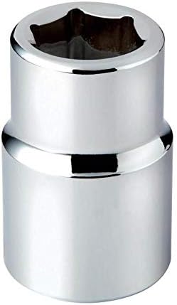 Short Socket 3/4-Inch / 6 Teeth 35 mm Chromée Brillante
