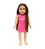 The Springfield Collection by Fibre-Craft Pre-Stuffed Doll, 18-Inch, Emma/Brunette Hair/Brown Eyes