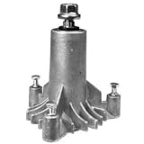 New Replacement for 130794 Spindle, or Mandrel, Craftsman, Poulan, Husqvarn, More.... with pre-tapped mounting holes and 3 mounting bolts