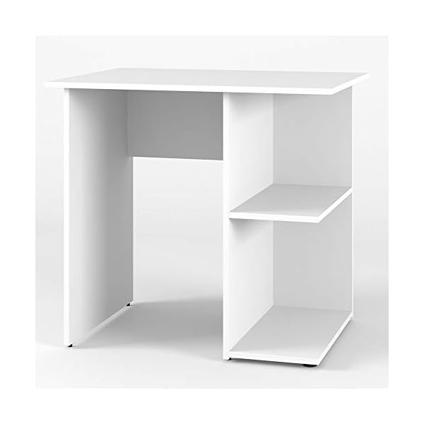 Vicco Schreibtisch Simple, Arbeitstisch fÃ¼r das BÃ¼ro, WeiÃ, 82 x 60 cm