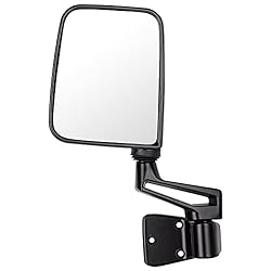 Passenger+Driver Side View Mirror Black Pair Side