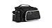 Roswheel Texture Series Cycling Bicycle Bike Pannier Rear Seat Bag Rack Trunk - Also as Shoulder Bag or Handbag Black