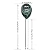 Soil Test Kit pH,3-in-1 Soil Tester Moisture Light Meter for Gardening,Plants,Lawn,Farm,Vegetables,Trees,Grass (No Batteries Required) (Green)