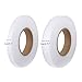 FJSM 4 Rolls 70 Yards Fabric Iron Fusing Tape White Double Sided Hem Seam Tape No Sew Fusible Hemming Tape 10mm 20mm for Clothes Curtain Pants Jeans Skirts Dresses