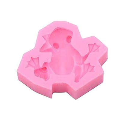 aloiness Frosch Silikon Form Backform Schokolade Form für Kuchen Keks Bagels Muffins Donut Maker Mini Gugelhupf 9.5cm*8cm*3cm