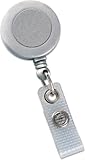 25 x BADGE REELS with SWIVEL BACK, PLASTIC, 1 1/4
