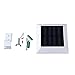 [1 PACK] T-SUN Solar Gutter Lights, 6 LED Beads Wateproof Security Light Lamp with Bracket for Outdoor, Garden, Fence, Garage, Stairs(6000K White)