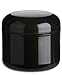4 oz Black Doube Wall Jar Plastic w/Fome Lid Pack of 12