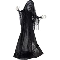 Haunted Hill Farm 5-Ft. Shakey The Animated Reaching Reaper | Indoor or Covered Outdoor Halloween Decoration | Battery Operated | Festive Holiday Decor | HHRPR-22FLSA Haunted Hill Farm 5-Ft. Shakey The Animated Reaching Reaper | Indoor or Covered Outdoor Halloween Decoration | Battery Operated | Festive Holiday Decor | HHRPR-22FLSA