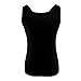 DR. MAのGOTEK Camisoles for Women with Built-in Shelf Bras, Comfortable Padded Bra Women cami, Wide Straps Tank Top (2X-Large, Black/Gray(2pcs))