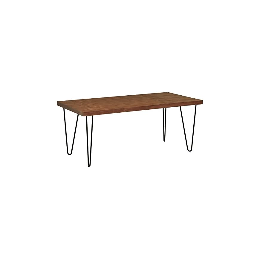 Amazon Brand Rivet Industrial MidCentury Modern Hairpin Dining Table