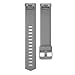 RedTaro Replacement Elastomer Wristband for Fitbit Charge 2, Large (6.5-9.0)-Inches, 002 - Black, White and Gray