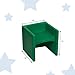 Children's Factory 3-in-1 Cube Chair for Kids, Flexible Seating Classroom Furniture, 1-Pack, Green