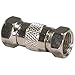 75 OHM Coaxial Type F Male to Male Adapter (Silver)