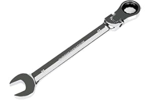 Hmevsafinect 21mm Ratcheting Combination Wrench,Flexible Head Gear Wrench, Industrial Grade Flex Ratcheting Spanner Made with