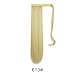 BARSDAR Bleach Blonde Straight Ponytail Extension - 26 Inch Long Straight Wrap Around Ponytail for Women, Clip in Ponytails Hair Extensions Synthetic Blonde Pony Tails Hairpieces Daily
