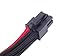 Silverstone Tek Sleeved Extension Power Supply Cable with 1 x 6-Pin to PCI-E 6-Pin Connector (PP07-IDE6BR)