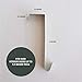 Premium over the Door Hook 2-Pack. Sturdy Design Stainless Steel Door Hanger Over Door Hooks with Warm Grey Powder Coated Finish. Over The Door Hooks for Clothes, Towel Hook, Coat Hooks and More.