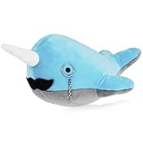 Fancy Friends Narwhal Stuffed Animal: Unique Fancy Toy Narwhal Plush with Mustache & Monocle is Perfect for Children or Adults | Perfect Party Gift or Bedtime Friend for Boys & Girls | 14 Inches