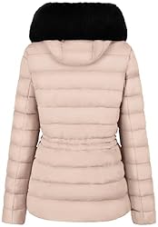 BodiLove Women's Winter Quilted Puffer Short Coat
