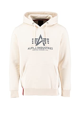 Basic Sudadera, para Hombre Blanco (White-09), M