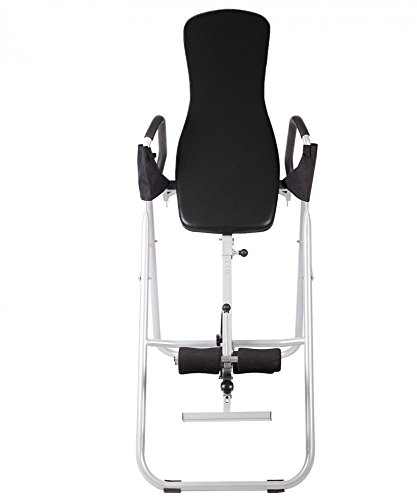 BestMassage Adjustable Folding Inversion Table With Comfort Backrest And Durable Tubular Steel Frame