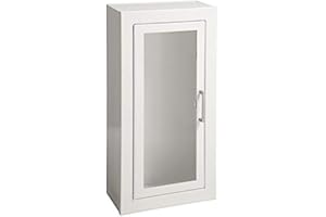 JL INDUSTRIES 1013F10 | Surface-Mount Fire Extinguisher Cabinet | Made in USA | Holds 2.5–10 lb Extinguishers | Steel | Full Glass Door
