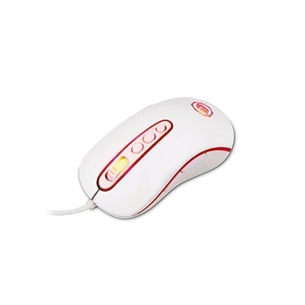 Redragon M702 Gaming Mouse, Wired, LED Backlit, Phoenix, 4000 DPI, Weight Tuning Set with 9 Programmable Buttons & 5…